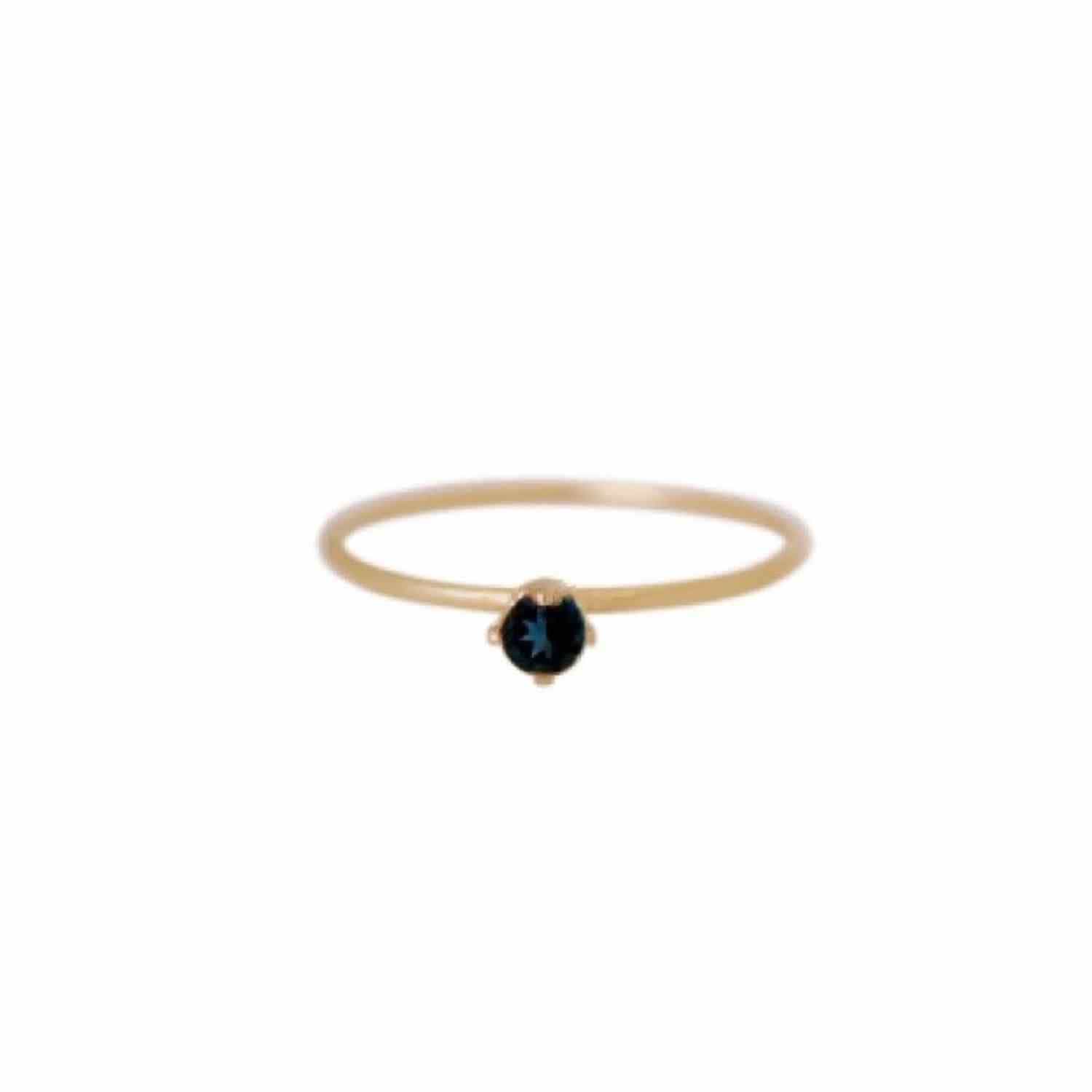 EVELYNE-M SOLITAIRE | Sapphire (S) - Ring - Gold