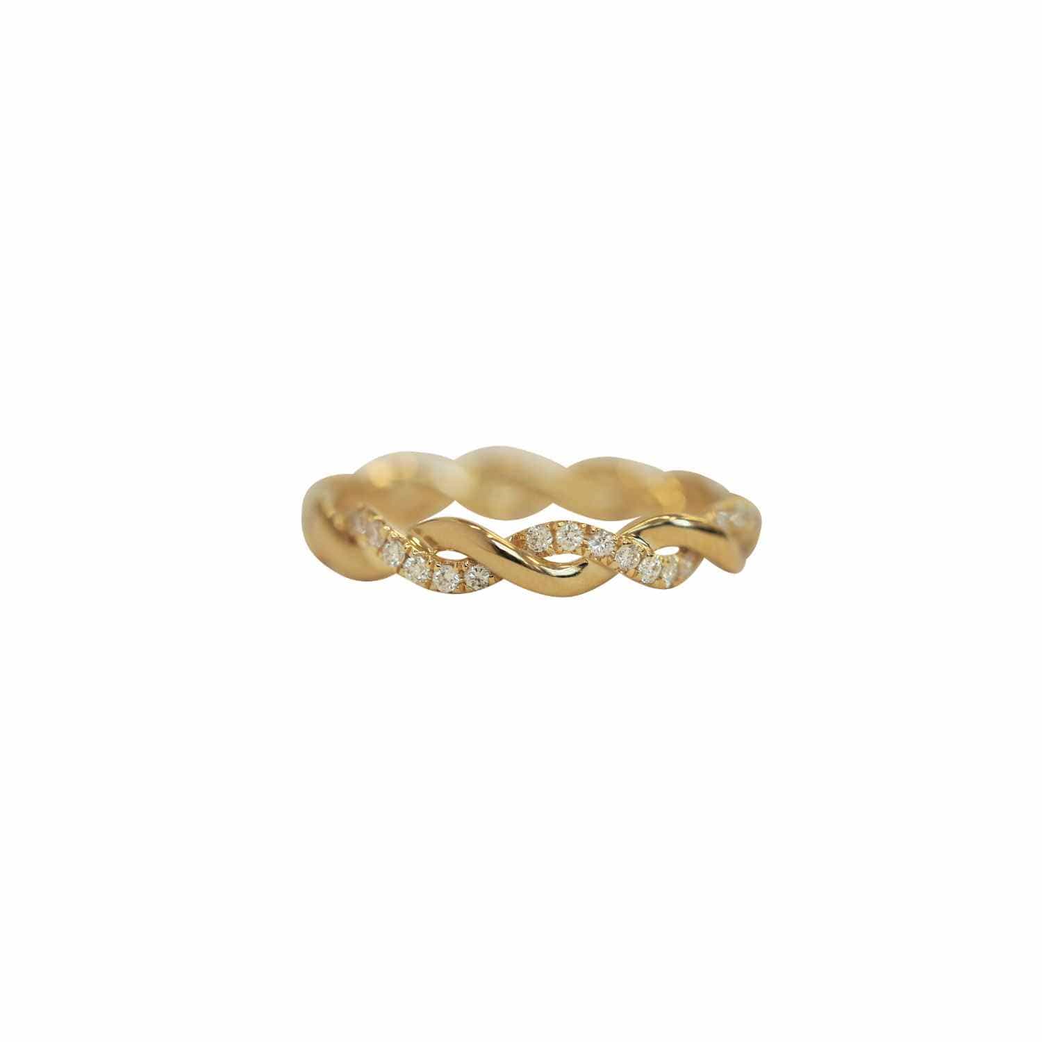 EVELYNE-M SOPHIE | Twist Diamond White Signature - Ring - 18 Karat Gold