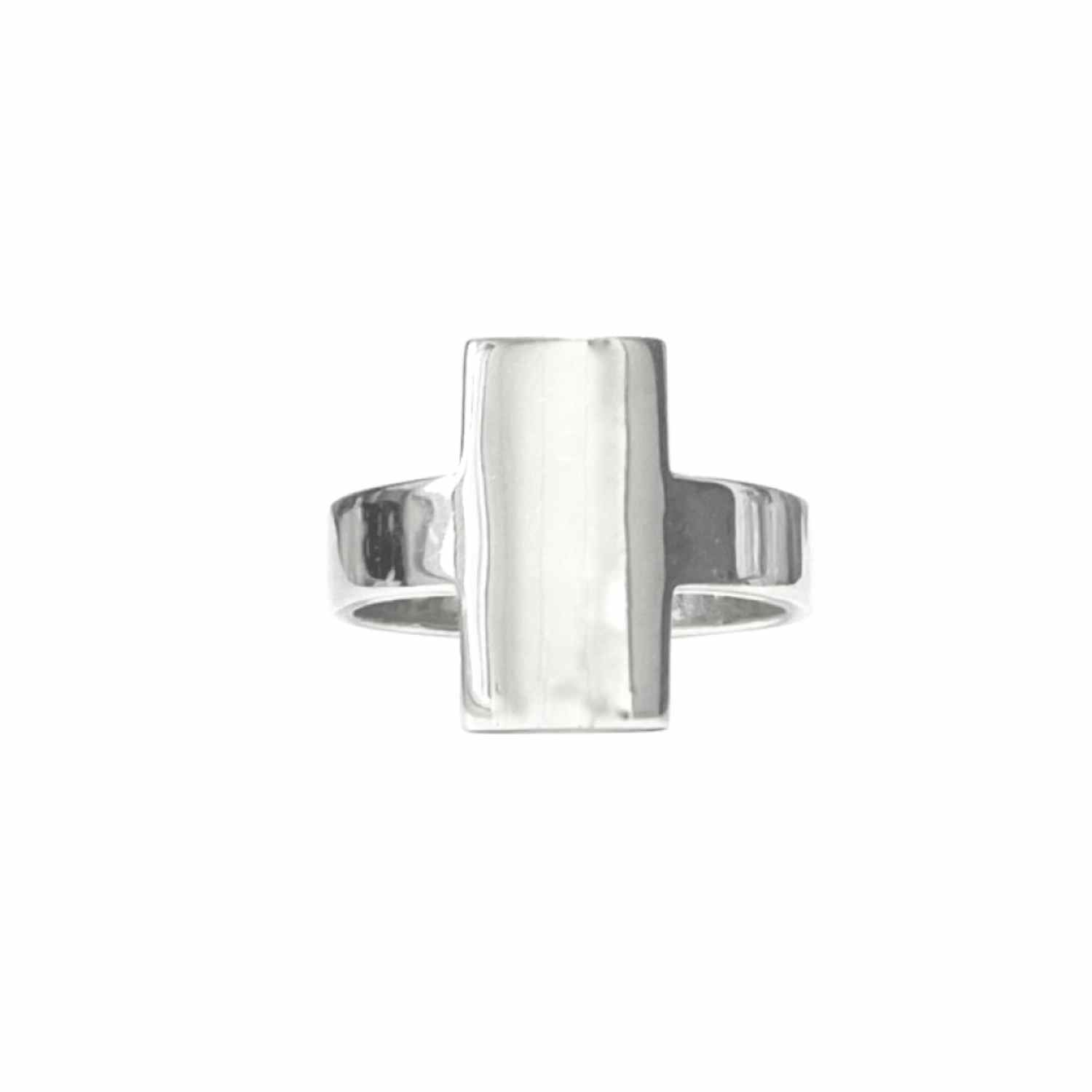 EVELYNE-M 52 STRIPES&JOIST | Allied Signet - Ring - Silver