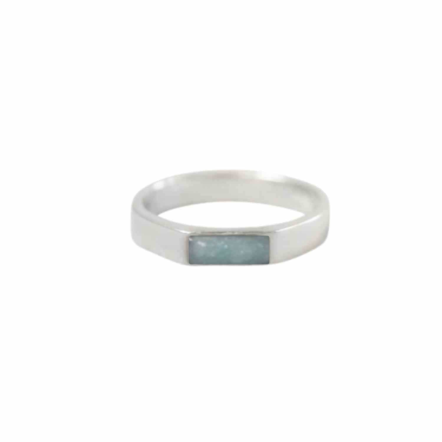 EVELYNE-M STRIPES&JOIST | Amazonite - Ring - Silver