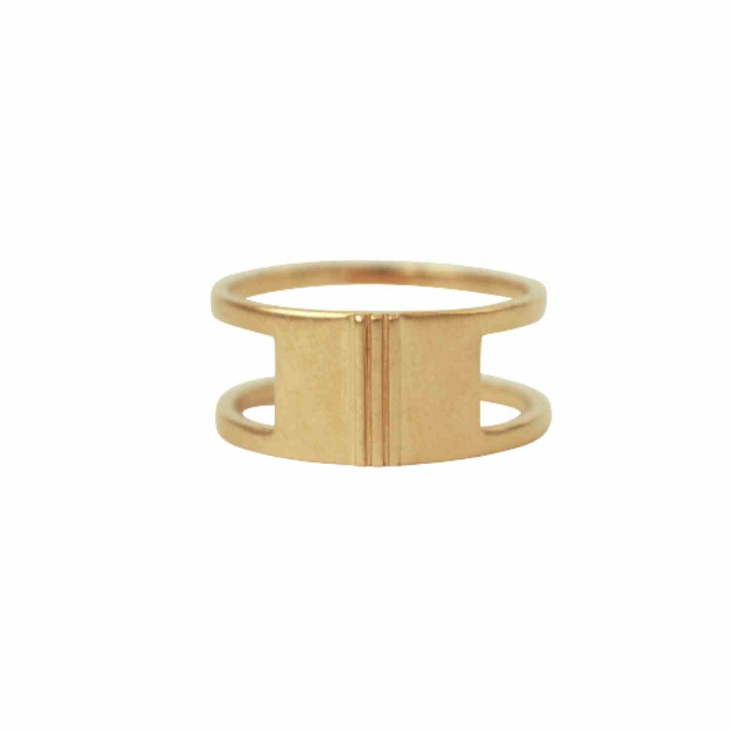 EVELYNE-M STRIPES&JOIST | Bar Three - Ring - Gold