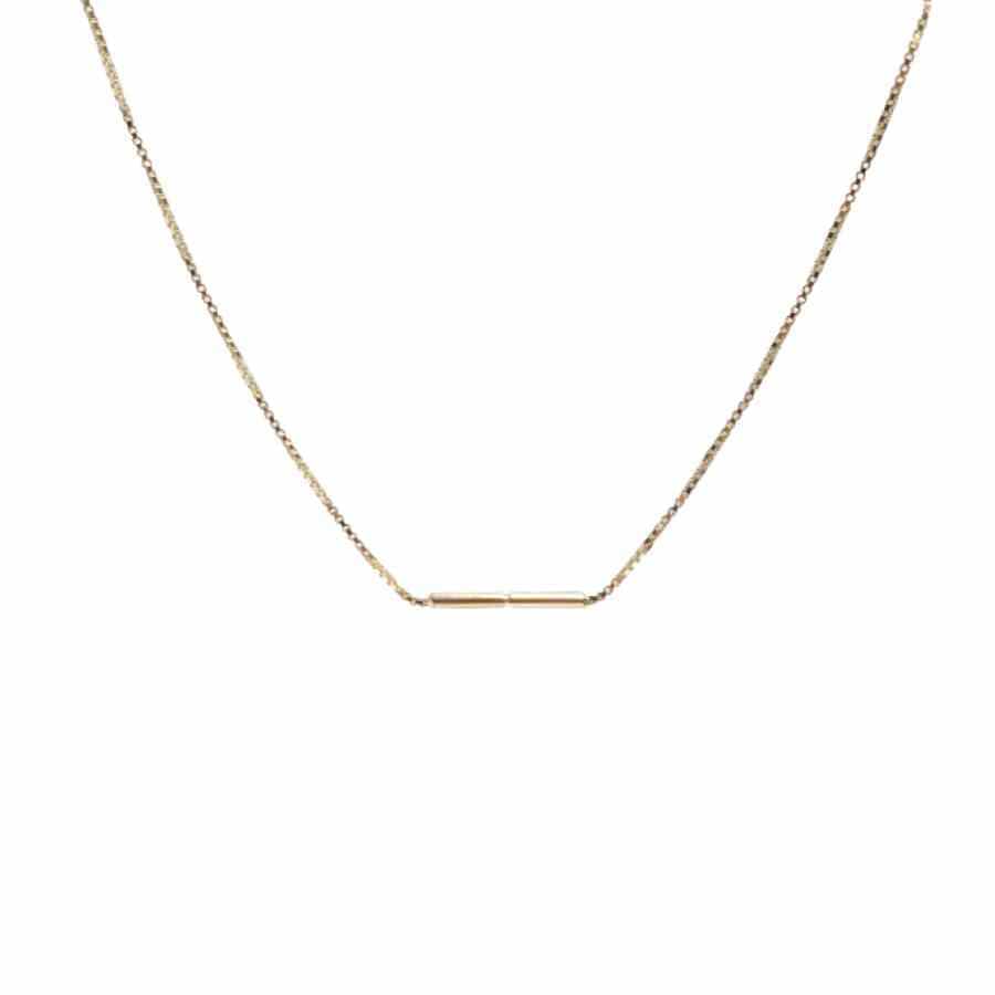 EVELYNE-M 42cm STRIPES&amp;JOIST | Line Classic - Collier - 18 Karat Gold