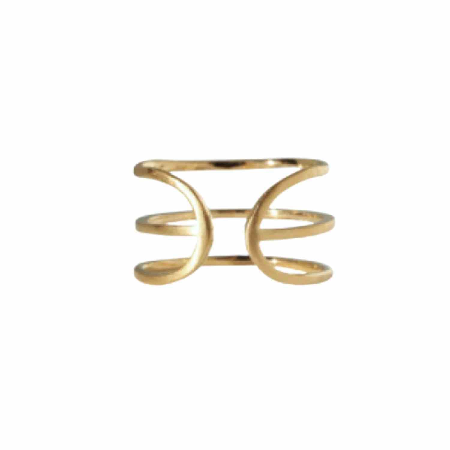 EVELYNE-M 48-52 STRIPES&amp;JOIST | Three Line - Ring - Gold