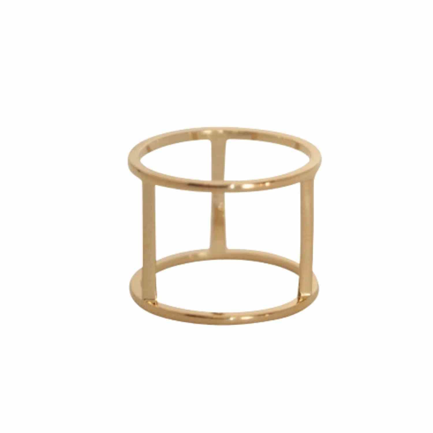 EVELYNE-M TRINITY | Cage - Ring - Gold