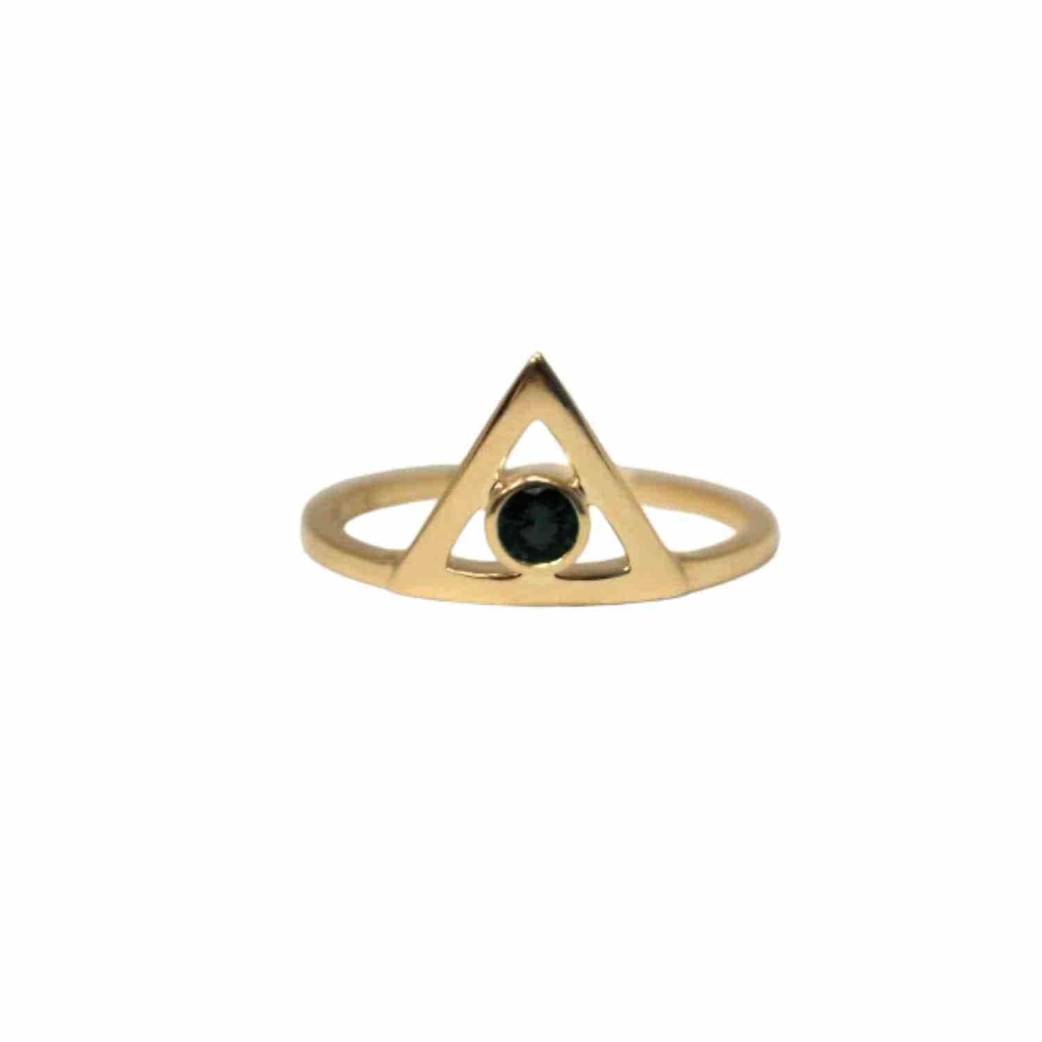 EVELYNE-M TRINITY | Diamond Black - Ring - 18 Karat Gold