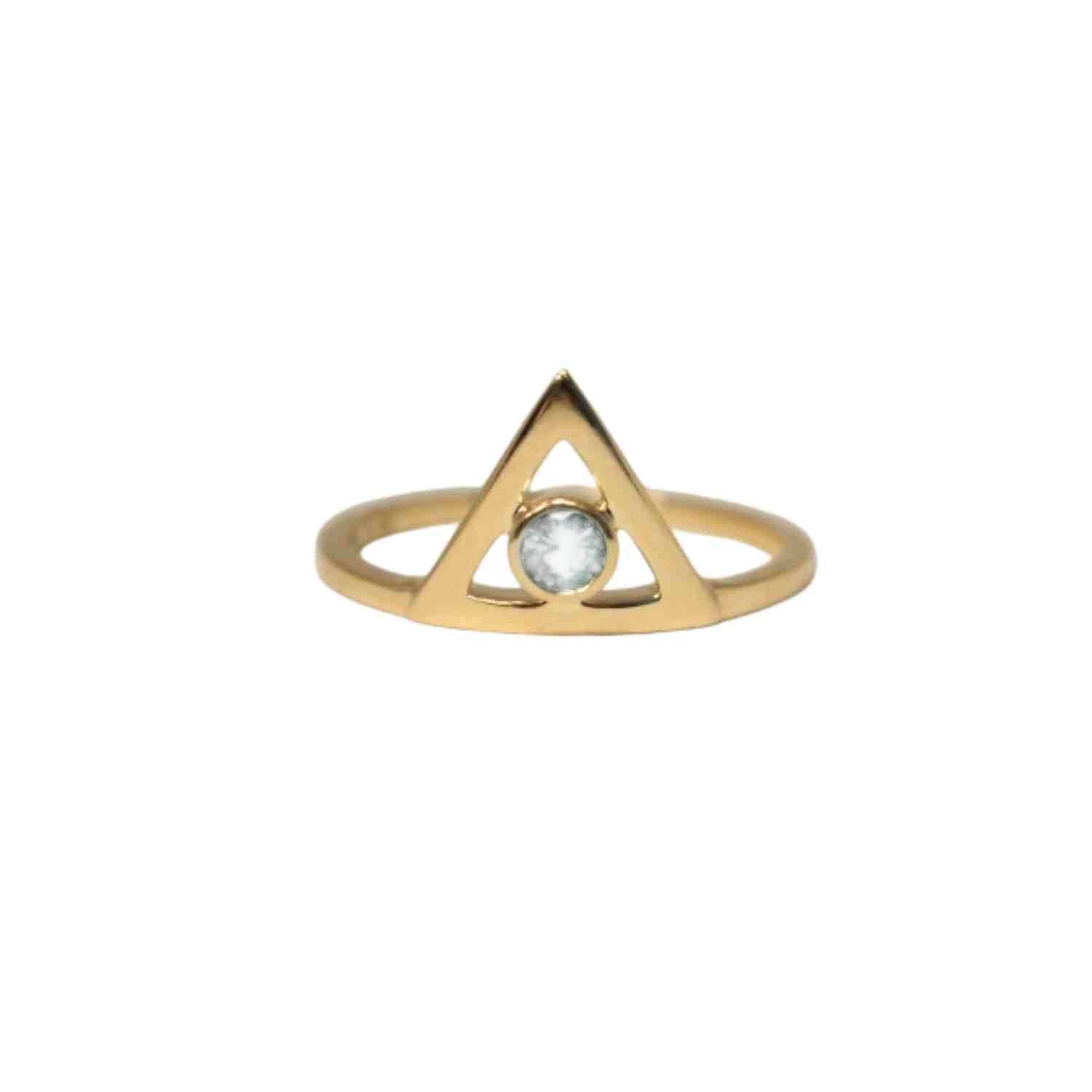 EVELYNE-M TRINITY | Diamond White - Ring - 18 Karat Gold