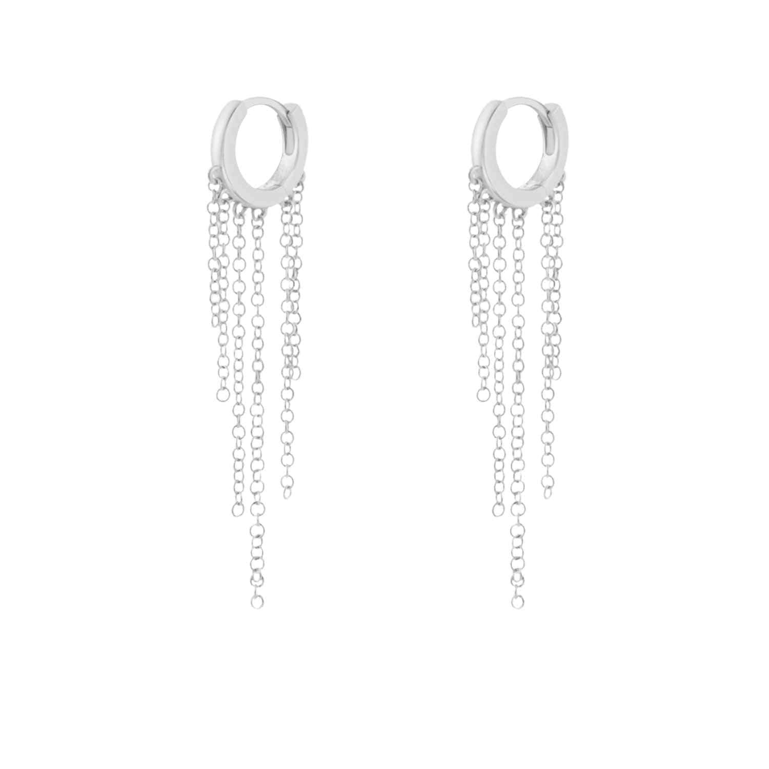 EVELYNE-M TRINITY | Rain - Huggie Creole - Silver