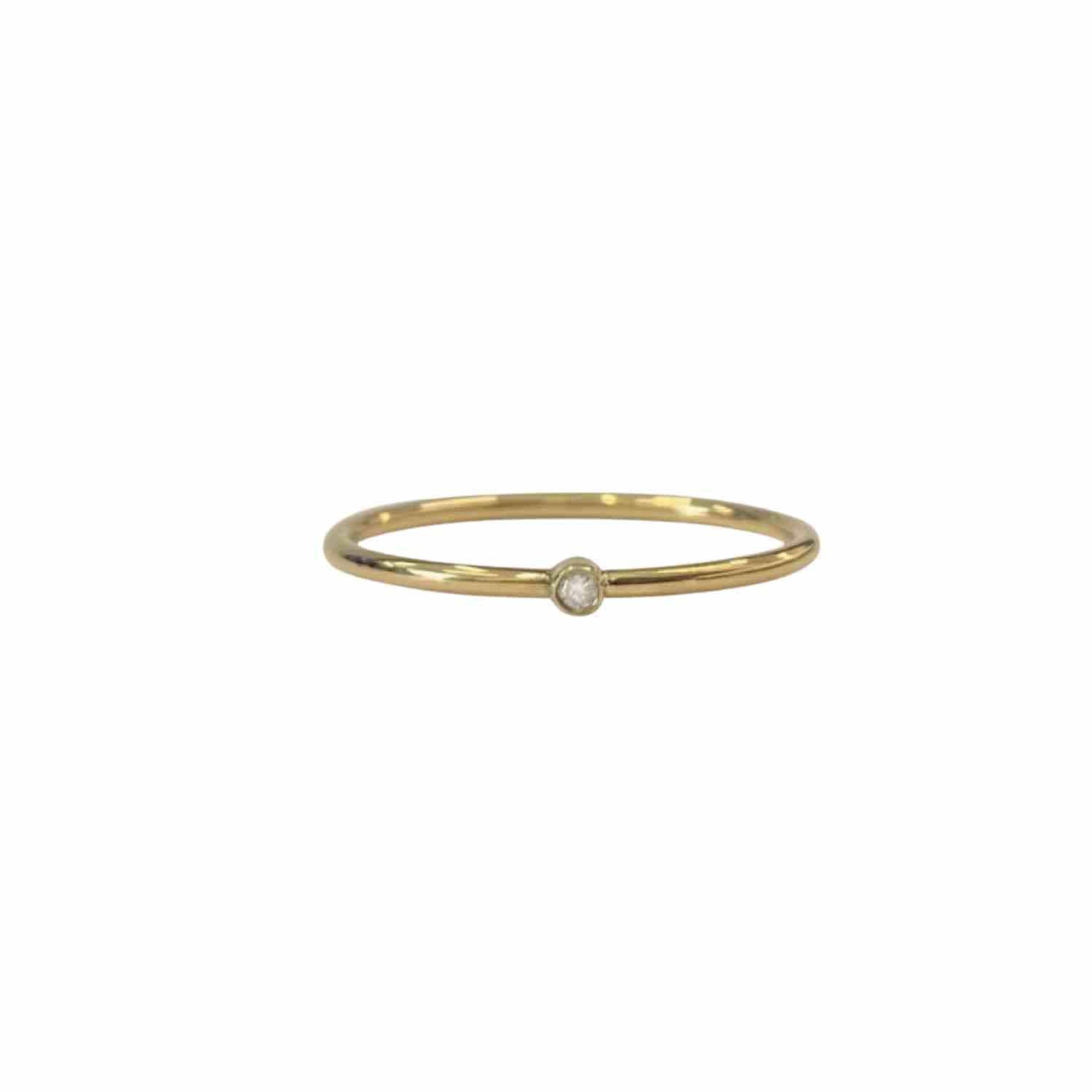 EVELYNE-M TUBE-DECO | Diamond White 1.5 - Ring - 18 Karat Gold